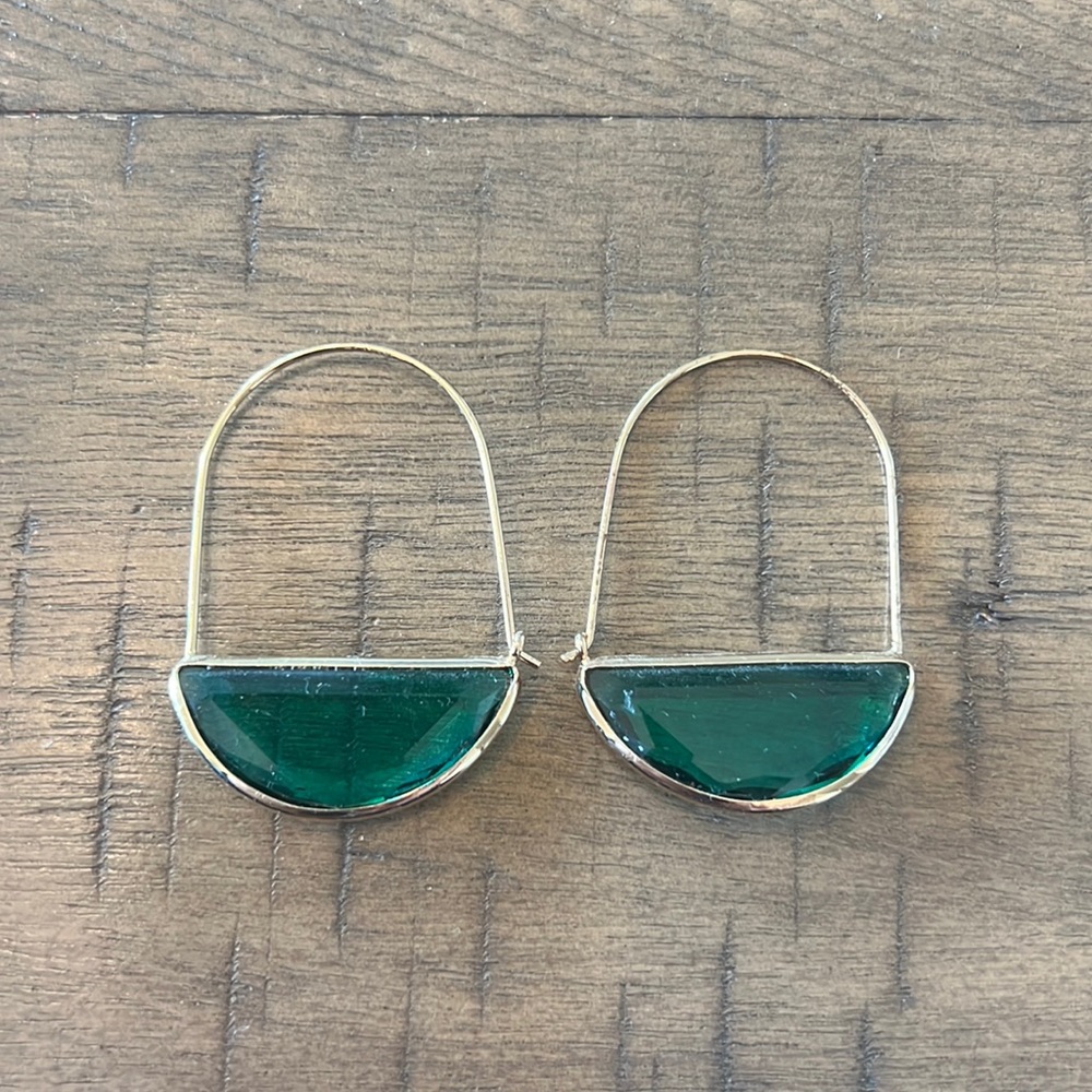 Emerald Green Earrings